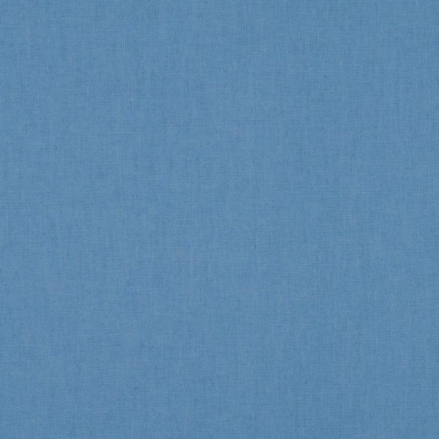Tissu Coton enduit uni Bleu denim