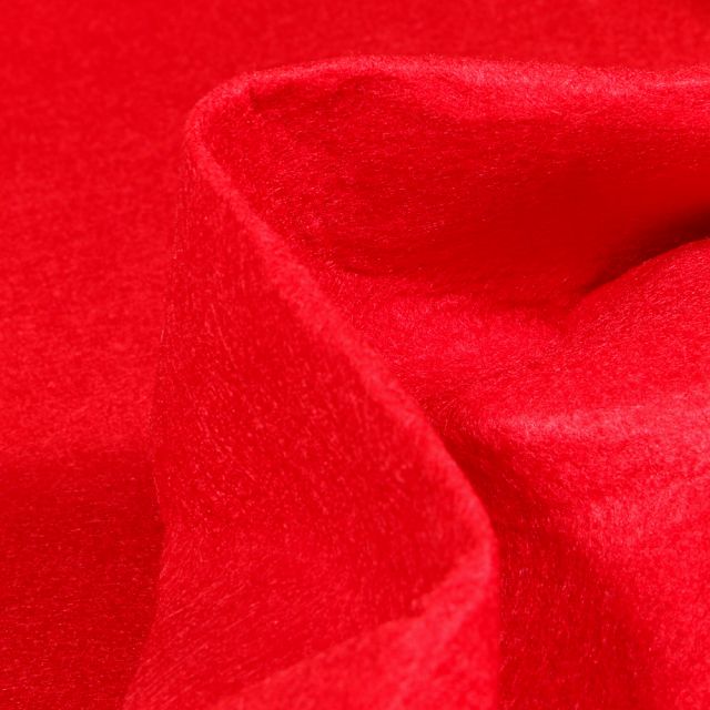 Tissu Feutrine 180 cm Rouge