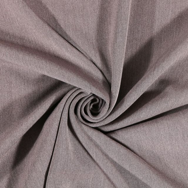 Tissu Sergé Viscose Craftine gris chiné - Par 10 cm