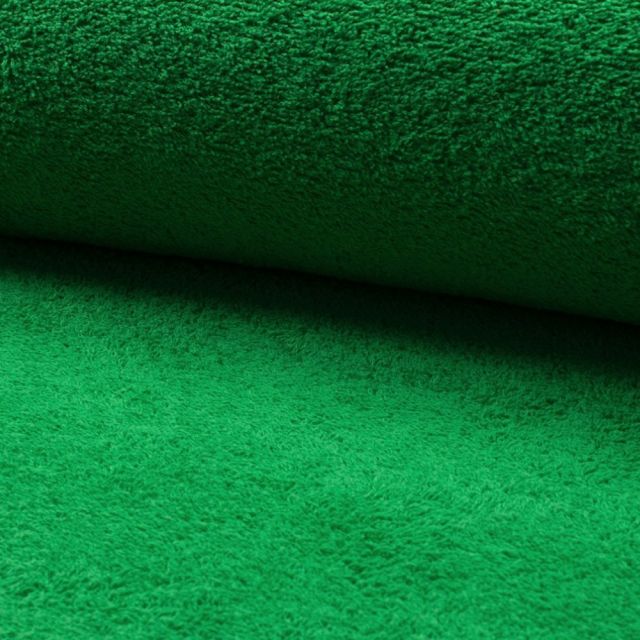 Tissu Eponge légère 320 g/m² Vert golf - Par 10 cm