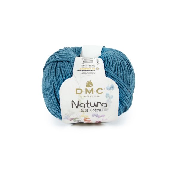 Coton Natura Just Cotton DMC - Pelote coton Bleu Eider (n°878) x 155m -  Perles & Co