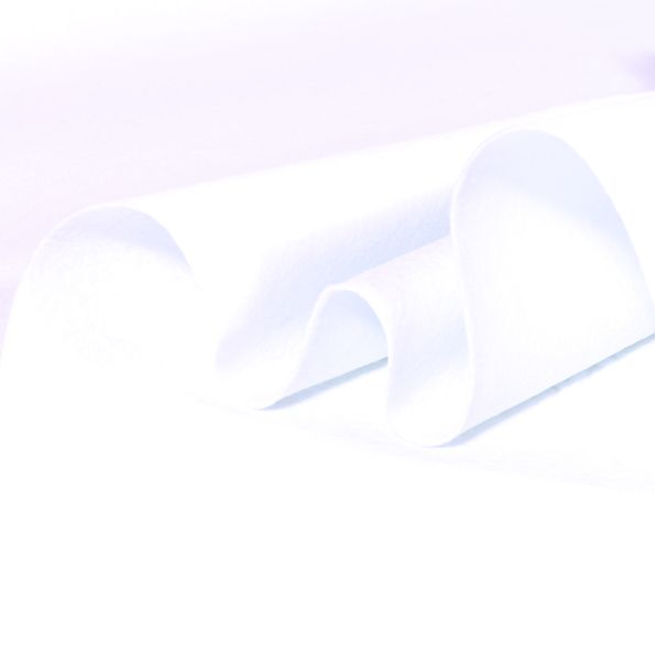 Tissu Feutrine 180 cm Blanc - Par 10 cm