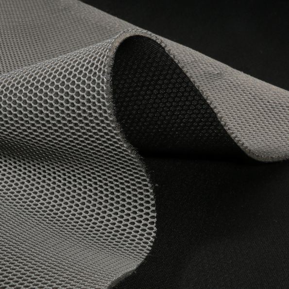 Tissu Résille Matelassée 3D Noir au Mètre pour la confection de Sacs à dos,  Sur-matelas
