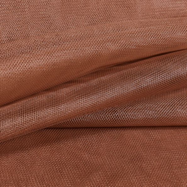 Tissu grande largeur polycoton uni marron taupe