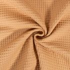 Tissu Nid d'abeille Beige foncé x10cm