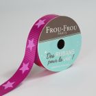 Bobinette Ruban Gros grain Etoile Frou-Frou Camelia - 16 mm x 4 mètres