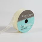 Bobinette Ruban Organza Frou-Frou Ivoire nacre - 16 mm x 8 mètres