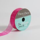 Bobinette Ruban Organza Frou-Frou Fuchsia - 16 mm x 8 mètres