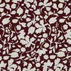 Tissu Viscose extensible Bianca sur fond Bordeaux