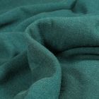 Tissu Lin lavé Viscose uni Vert émeraude