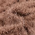 Tissu  Fausse fourrure Irina sur fond Marron clair