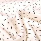 Tissu Jersey Coton Confettis sur fond Blanc