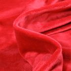 Tissu Minky Ultra doux Ras Rouge griotte