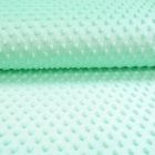 Tissu Minky Ultra doux Pois Menthe - Par 10 cm